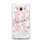 Monogrammed Rose Gold Marble Samsung Galaxy J5 2016 Case