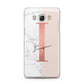 Monogrammed Rose Gold Marble Samsung Galaxy J5 2016 Case