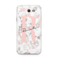 Monogrammed Rose Gold Marble Samsung Galaxy J7 2017 Case