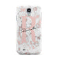 Monogrammed Rose Gold Marble Samsung Galaxy S4 Case