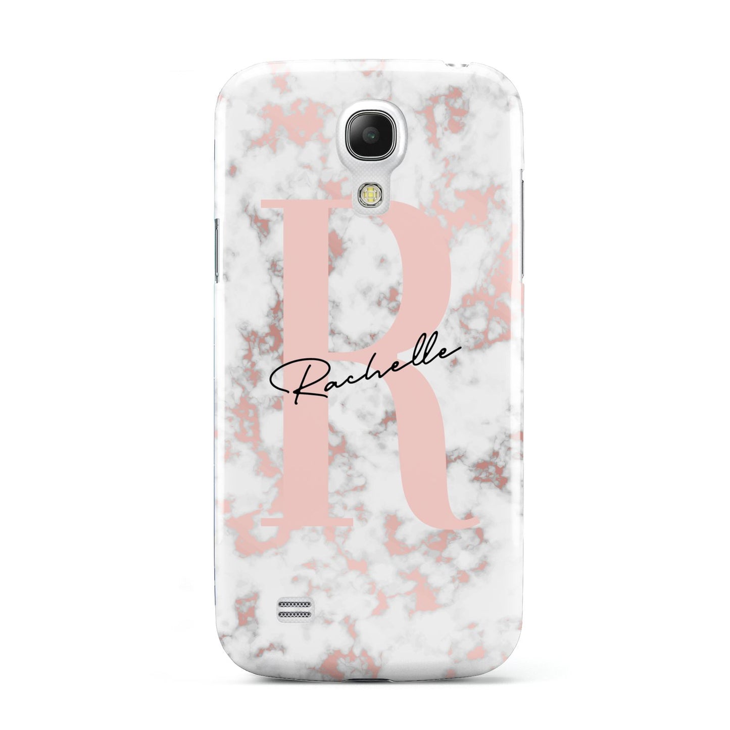 Monogrammed Rose Gold Marble Samsung Galaxy S4 Mini Case