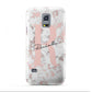 Monogrammed Rose Gold Marble Samsung Galaxy S5 Mini Case