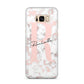 Monogrammed Rose Gold Marble Samsung Galaxy S8 Plus Case