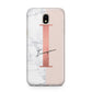 Monogrammed Rose Gold Marble Samsung J5 2017 Case