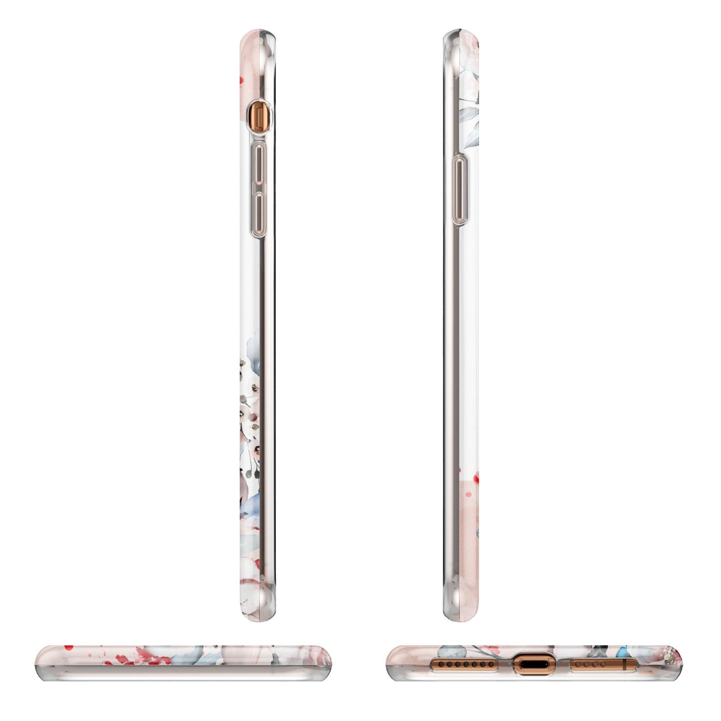 Monogrammed Roses Floral Wreath iPhone 11 Pro Max 3D Tough Case Angle Images