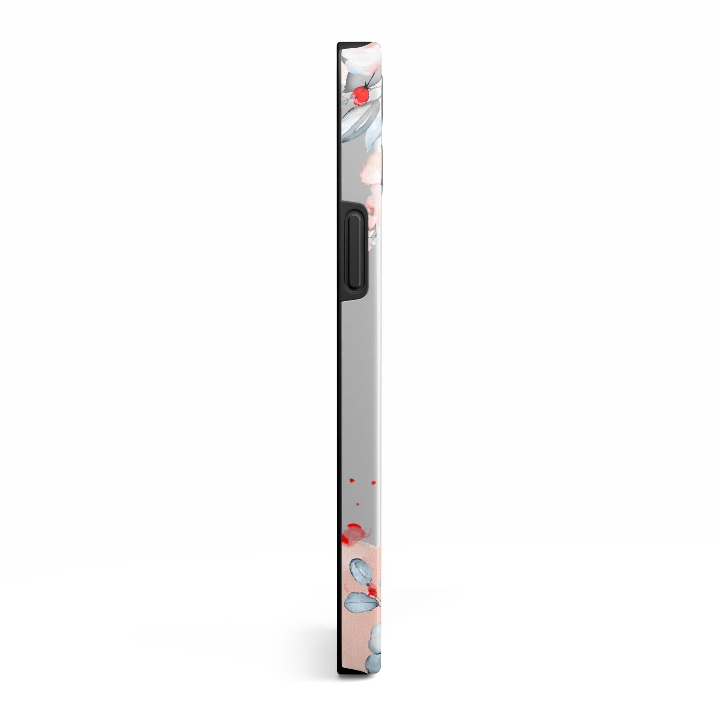 Monogrammed Roses Floral Wreath iPhone 13 Pro Max Side Image 3D Tough Case