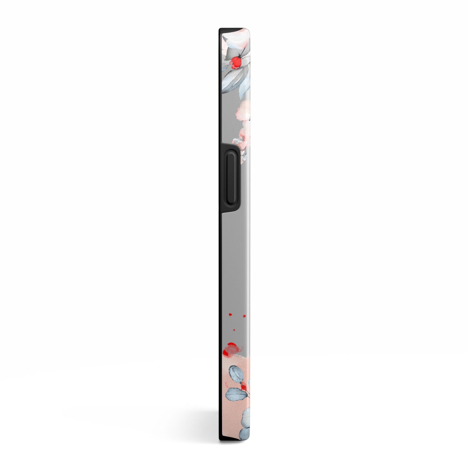 Monogrammed Roses Floral Wreath iPhone 13 Side Image 3D Tough Case