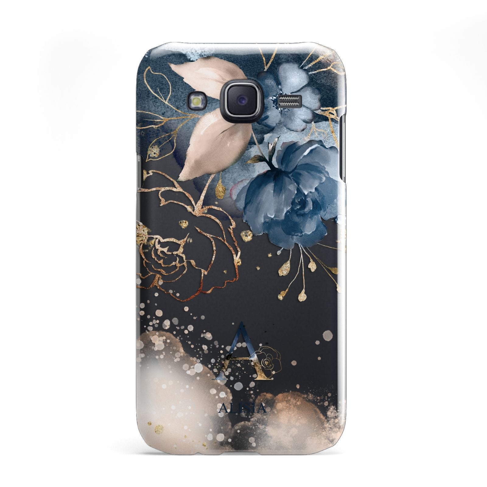 Monogrammed Watercolour Flower Elements Samsung Galaxy J5 Case