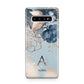 Monogrammed Watercolour Flower Elements Samsung Galaxy S10 Plus Case