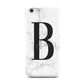 Monogrammed White Marble Apple iPhone 5c Case