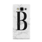 Monogrammed White Marble Samsung Galaxy A5 Case