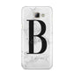 Monogrammed White Marble Samsung Galaxy A8 2016 Case