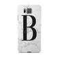 Monogrammed White Marble Samsung Galaxy Alpha Case