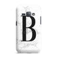 Monogrammed White Marble Samsung Galaxy J1 2016 Case