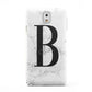 Monogrammed White Marble Samsung Galaxy Note 3 Case