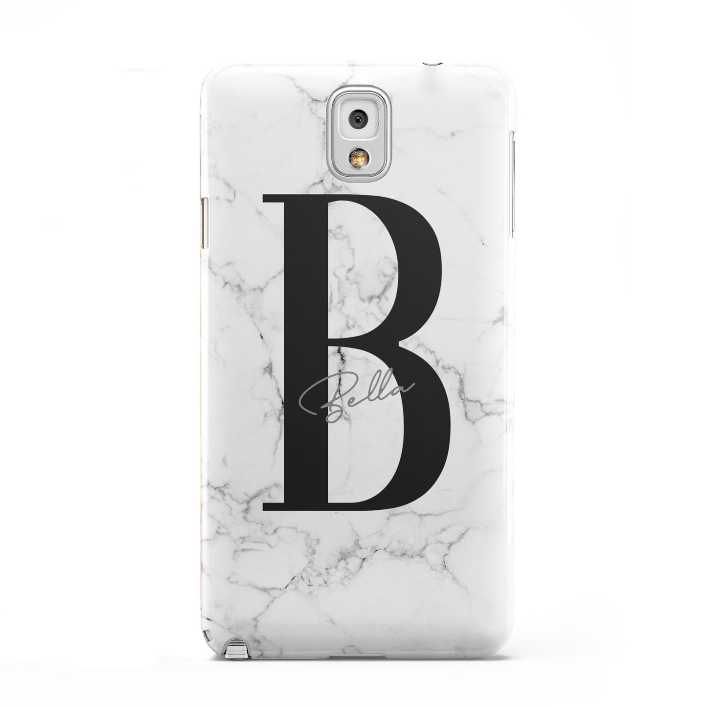 Monogrammed White Marble Samsung Galaxy Note 3 Case