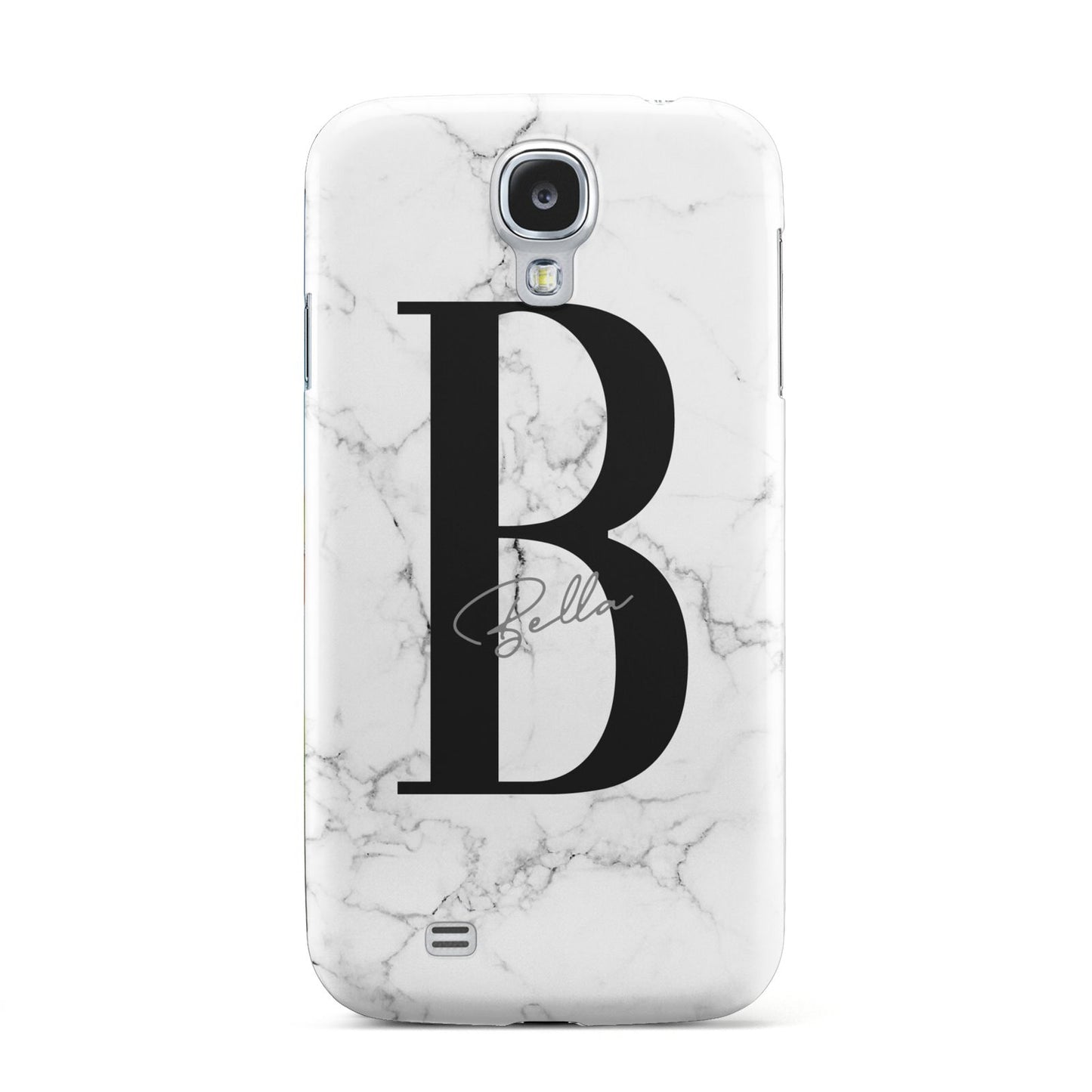 Monogrammed White Marble Samsung Galaxy S4 Case