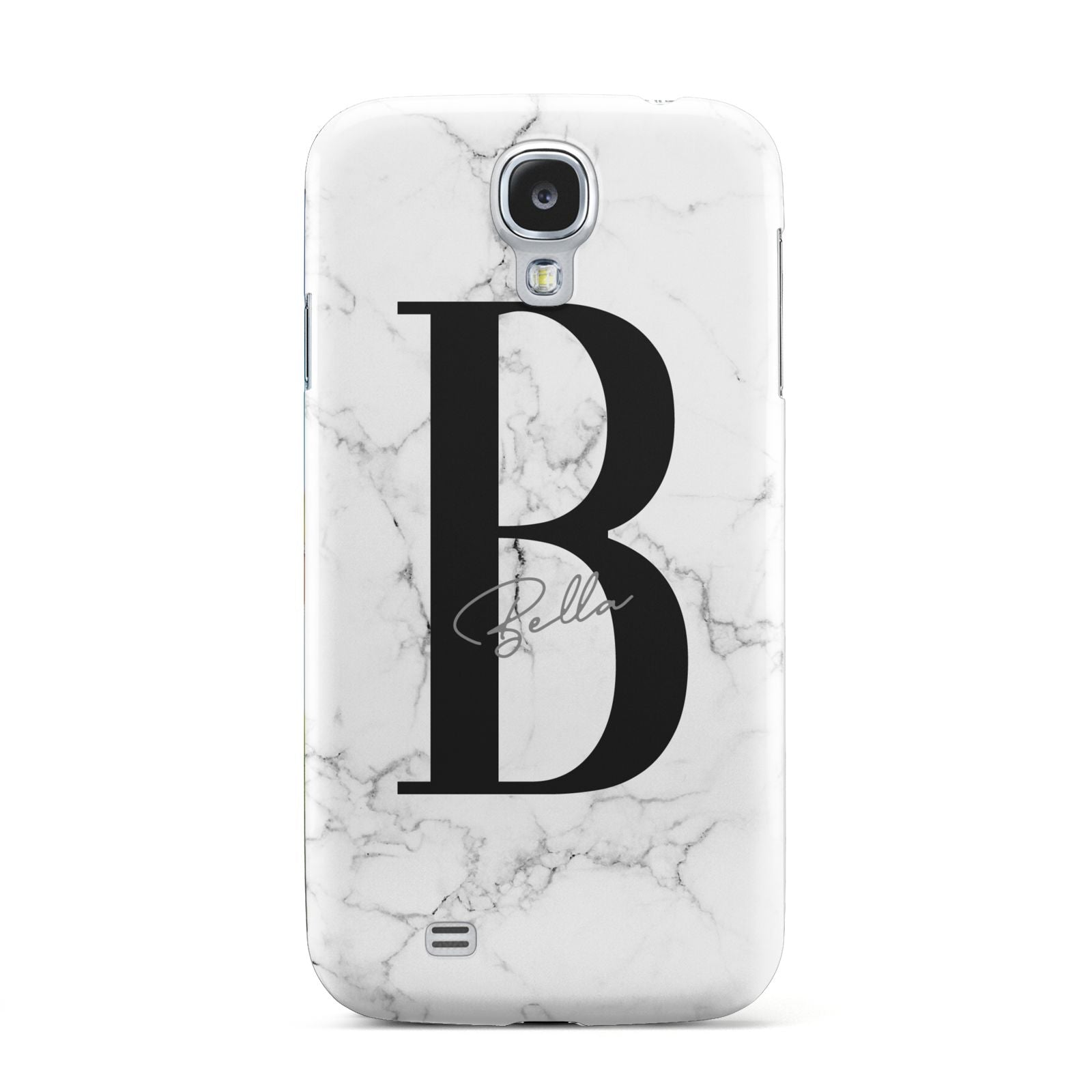 Monogrammed White Marble Samsung Galaxy S4 Case