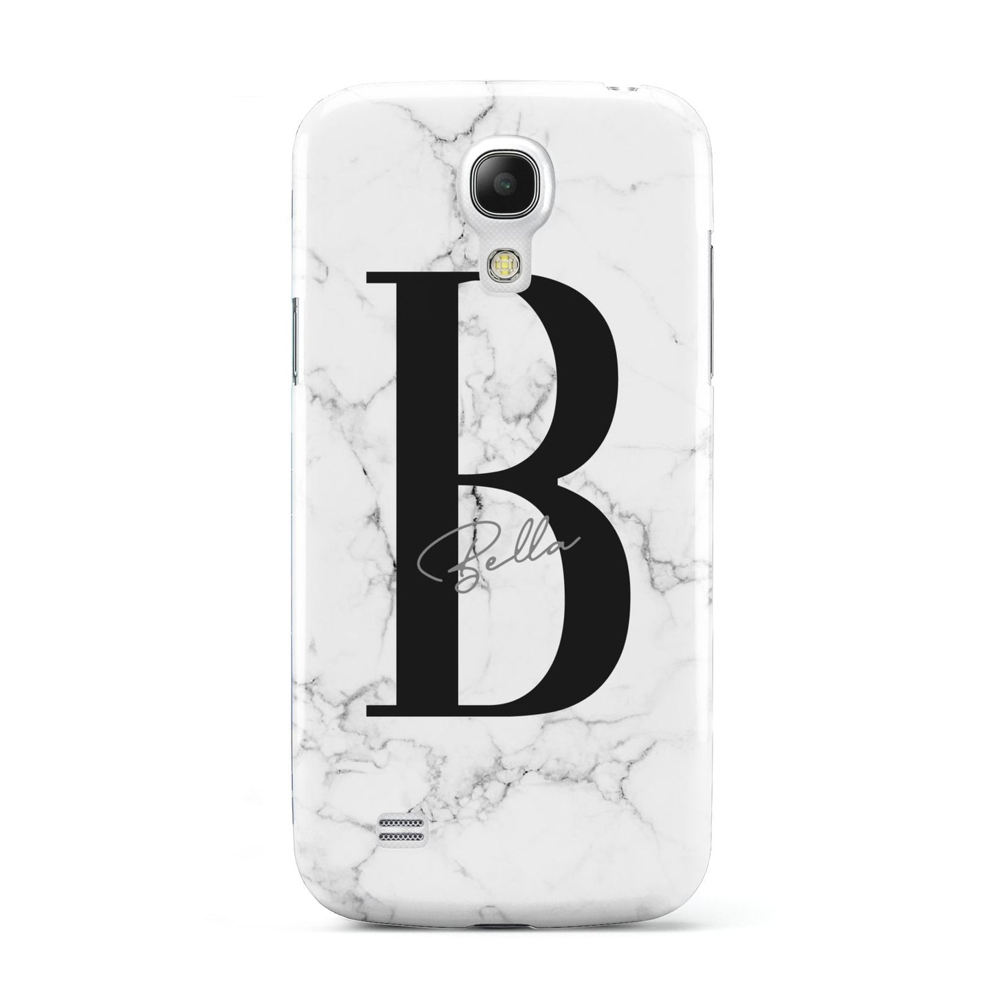 Monogrammed White Marble Samsung Galaxy S4 Mini Case