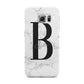 Monogrammed White Marble Samsung Galaxy S6 Edge Case