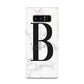 Monogrammed White Marble Samsung Galaxy S8 Case