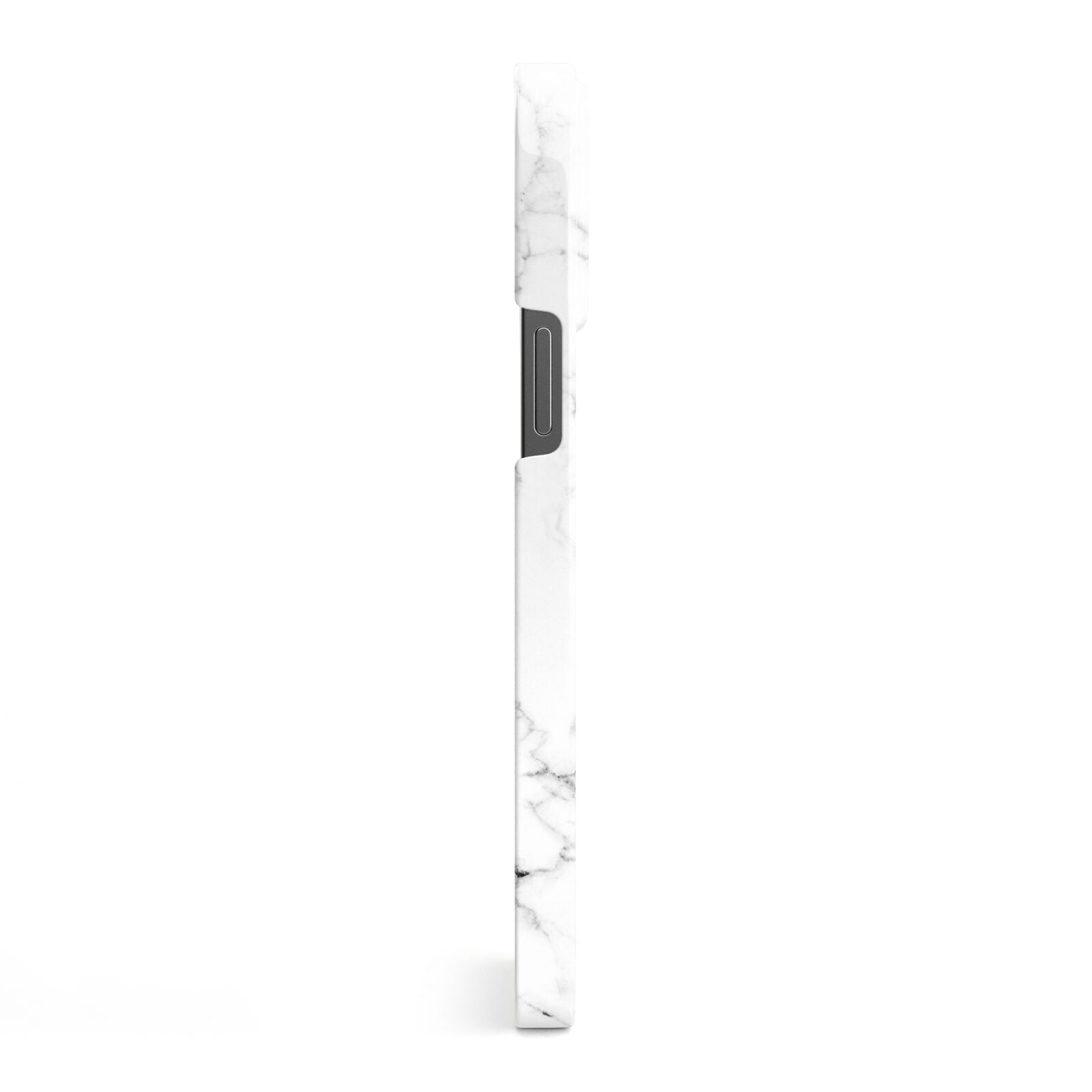 Monogrammed White Marble iPhone 13 Pro Max Side Image 3D Snap Case