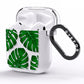 Monstera Leaf AirPods Clear Case Side Image