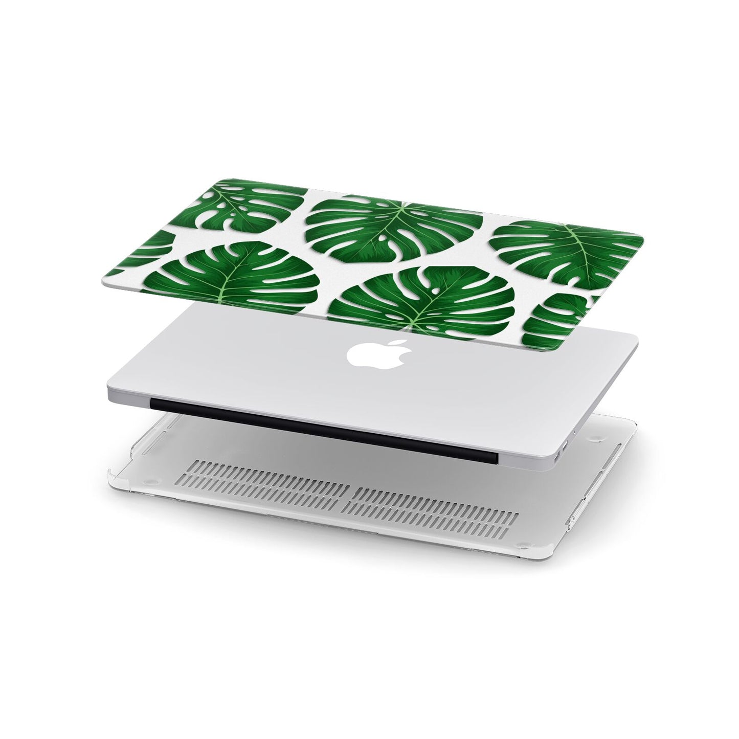 Monstera Leaf Apple MacBook Case in Detail
