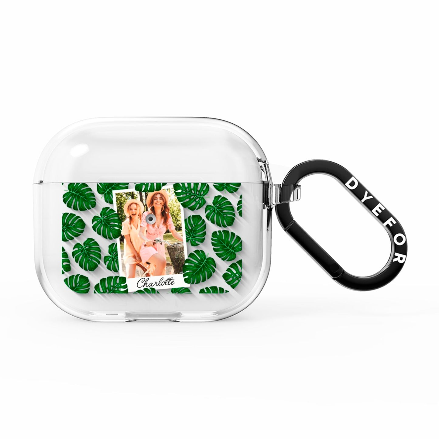 Monstera Leaf Instant Photo AirPods Clear Case 3rd Gen