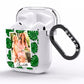 Monstera Leaf Instant Photo AirPods Clear Case Side Image