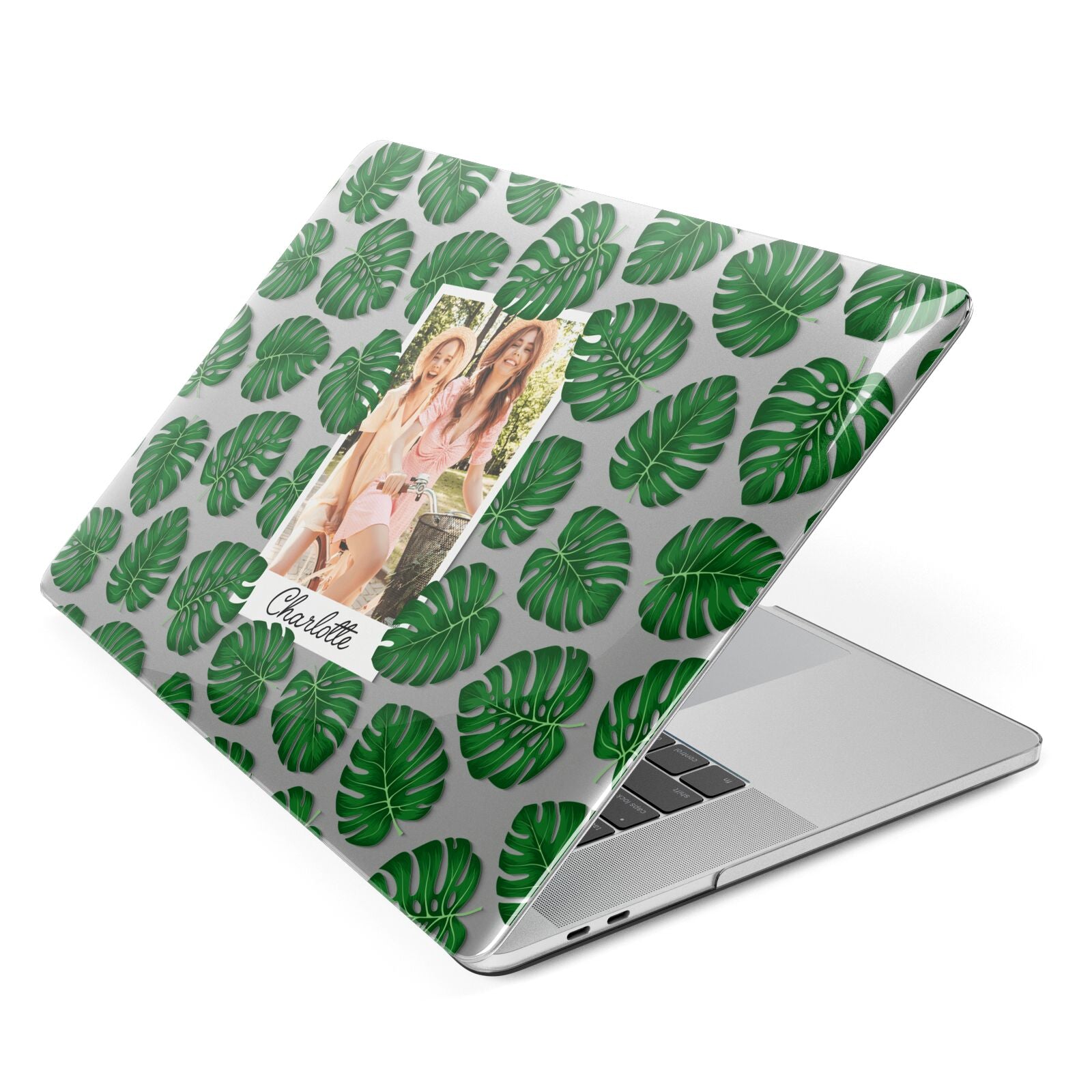 Monstera Leaf Instant Photo Apple MacBook Case Side View
