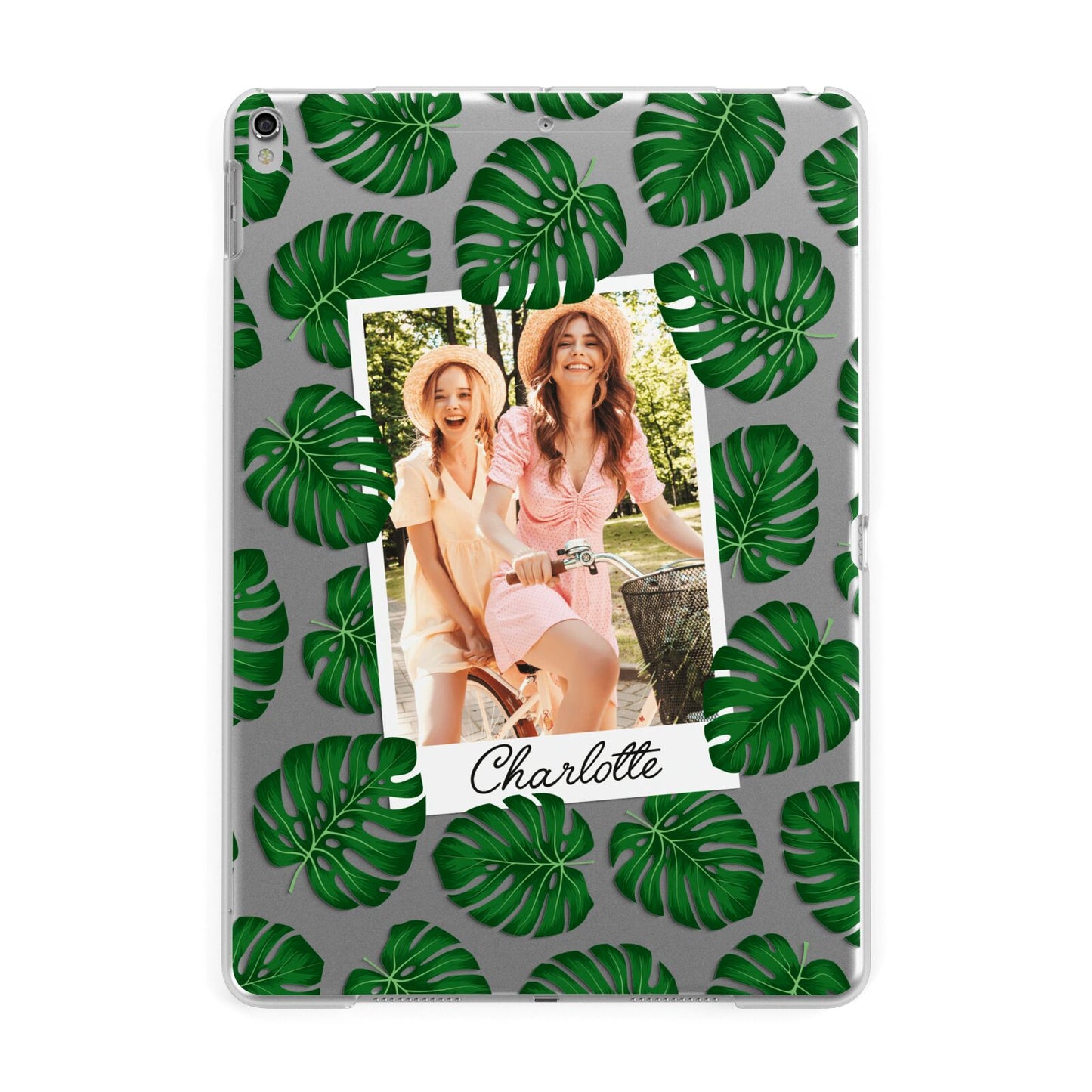 Monstera Leaf Instant Photo Apple iPad Silver Case