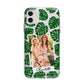 Monstera Leaf Instant Photo Apple iPhone 11 in White with Bumper Case