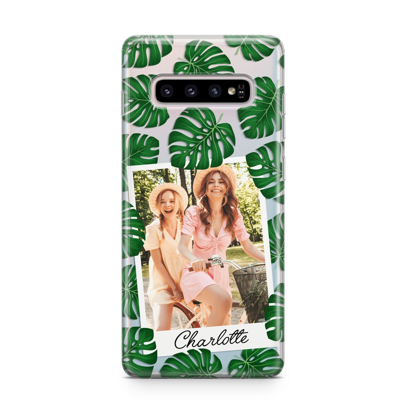 Monstera Leaf Instant Photo Samsung Galaxy S10 Plus Case