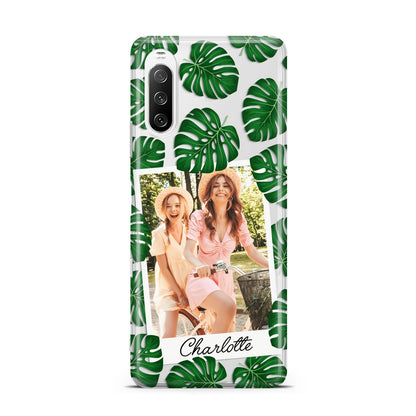 Monstera Leaf Instant Photo Sony Xperia 10 III Case
