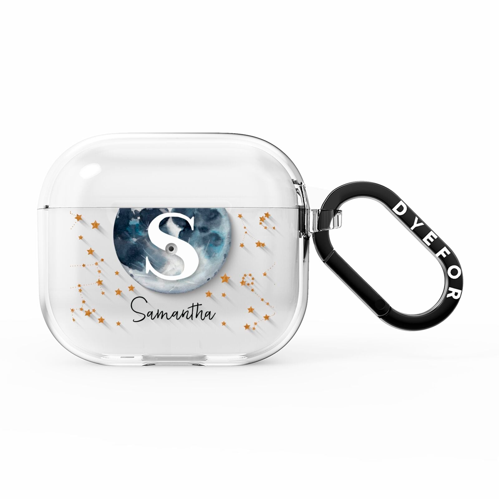 Moon Constellation Personalised AirPods Clear Case 3rd Gen