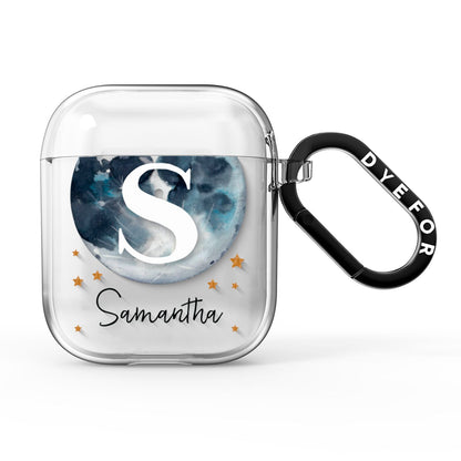 Moon Constellation Personalised AirPods Clear Case