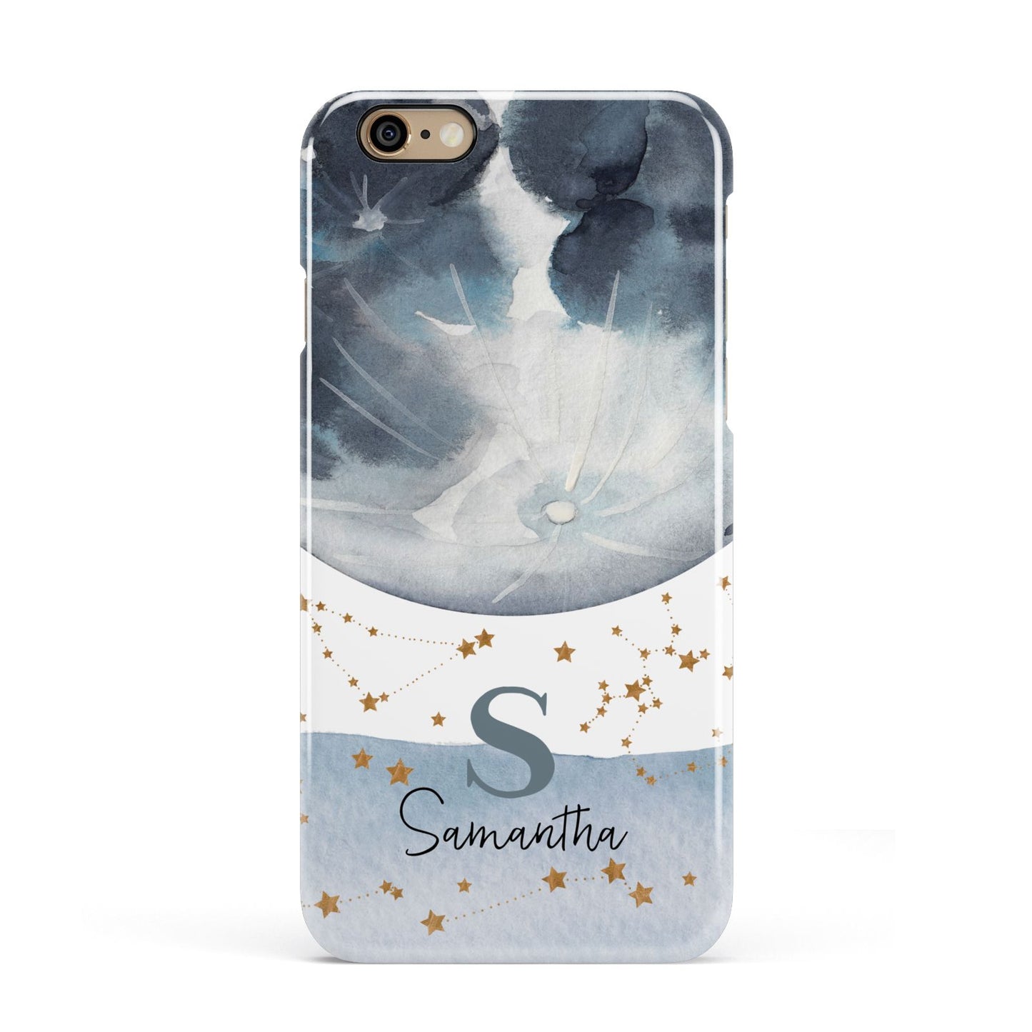 Moon Constellation Personalised Apple iPhone 6 3D Snap Case