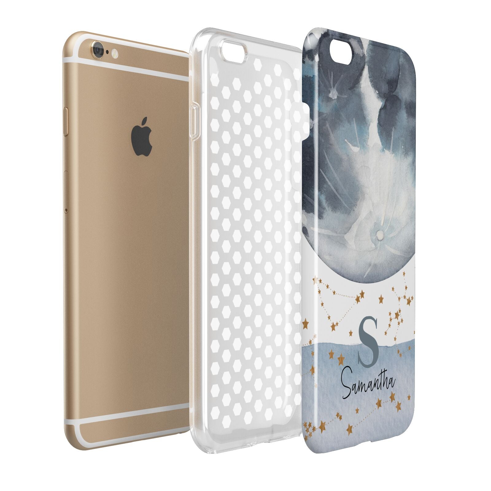 Moon Constellation Personalised Apple iPhone 6 Plus 3D Tough Case Expand Detail Image
