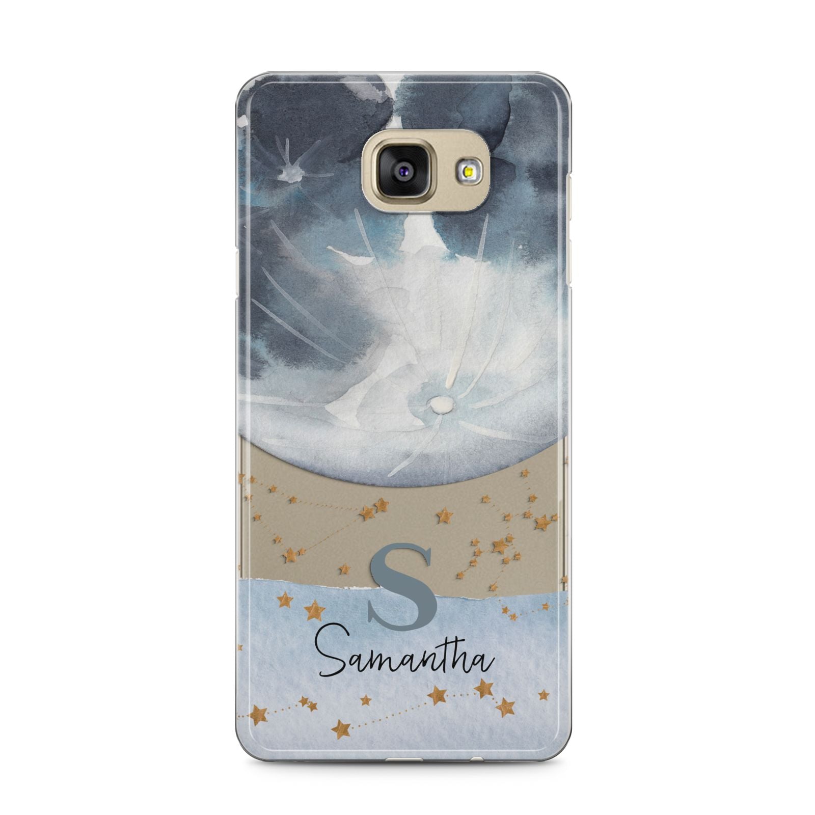 Moon Constellation Personalised Samsung Galaxy A5 2016 Case on gold phone