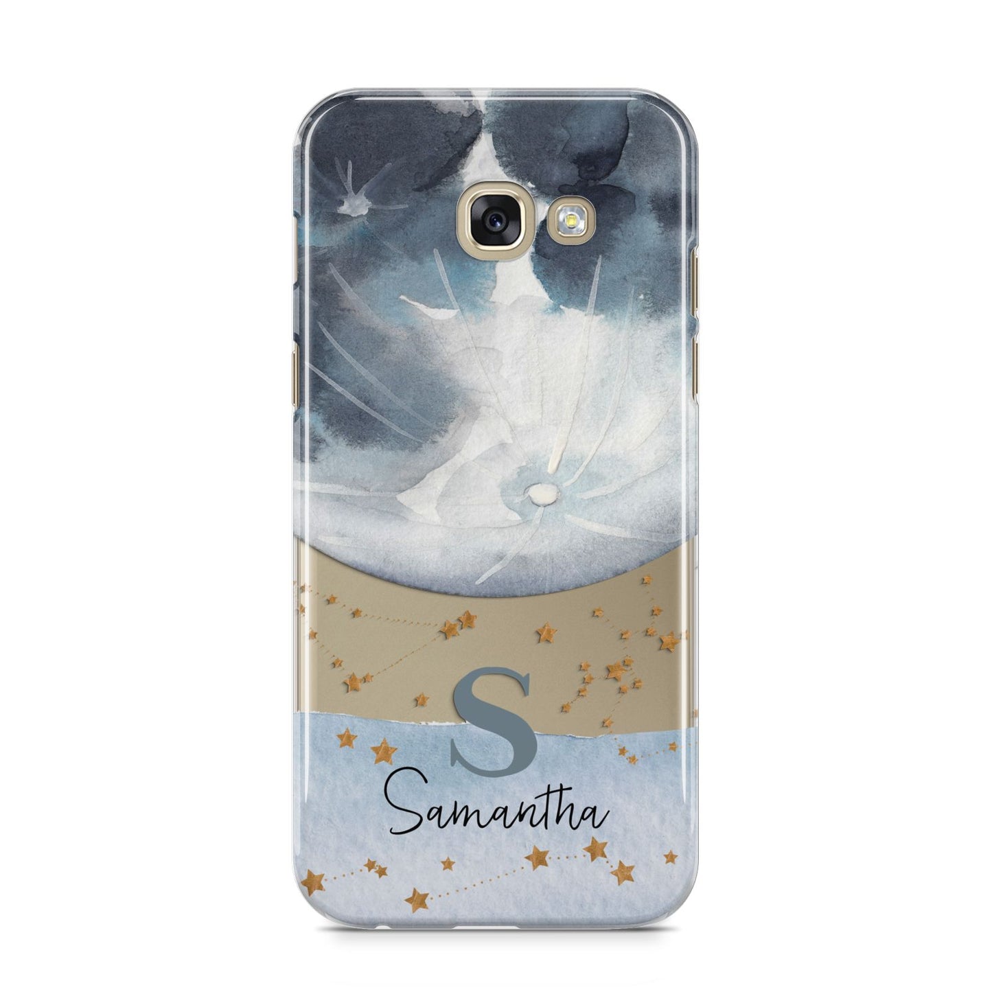 Moon Constellation Personalised Samsung Galaxy A5 2017 Case on gold phone