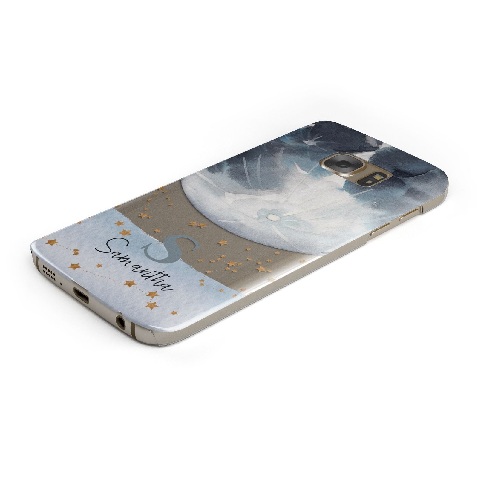 Moon Constellation Personalised Samsung Galaxy Case Bottom Cutout