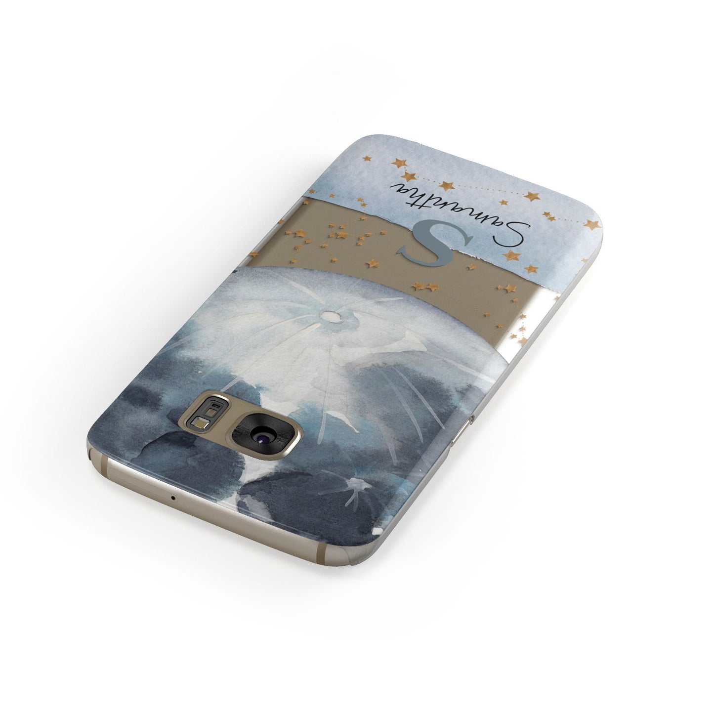 Moon Constellation Personalised Samsung Galaxy Case Front Close Up