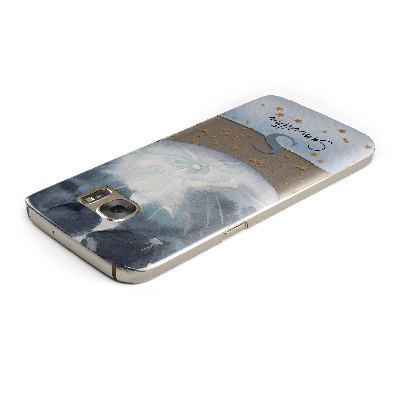 Moon Constellation Personalised Samsung Galaxy Case Top Cutout