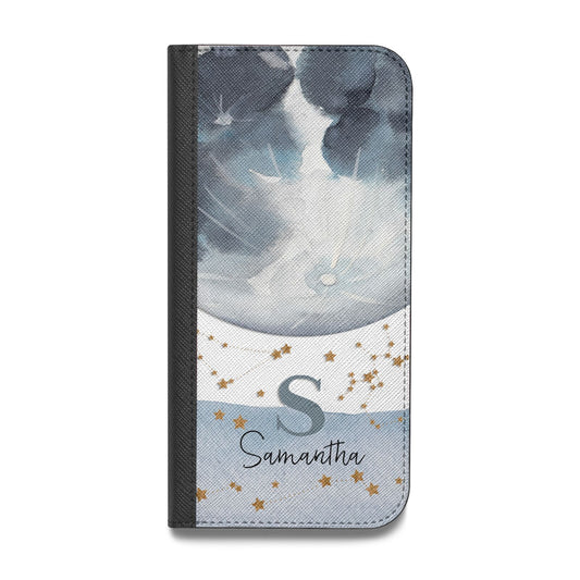 Moon Constellation Personalised Vegan Leather Flip Samsung Case