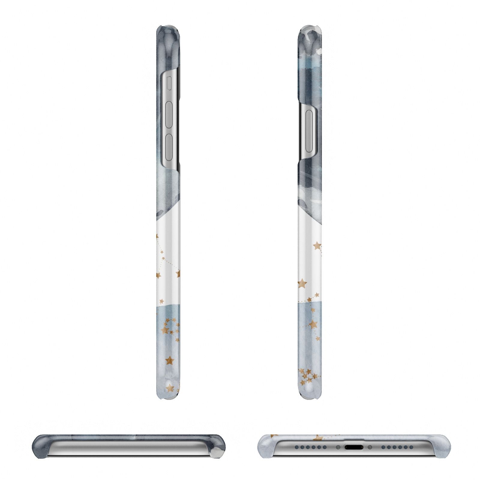 Moon Constellation Personalised iPhone 11 Pro 3D Snap Case Angle Images