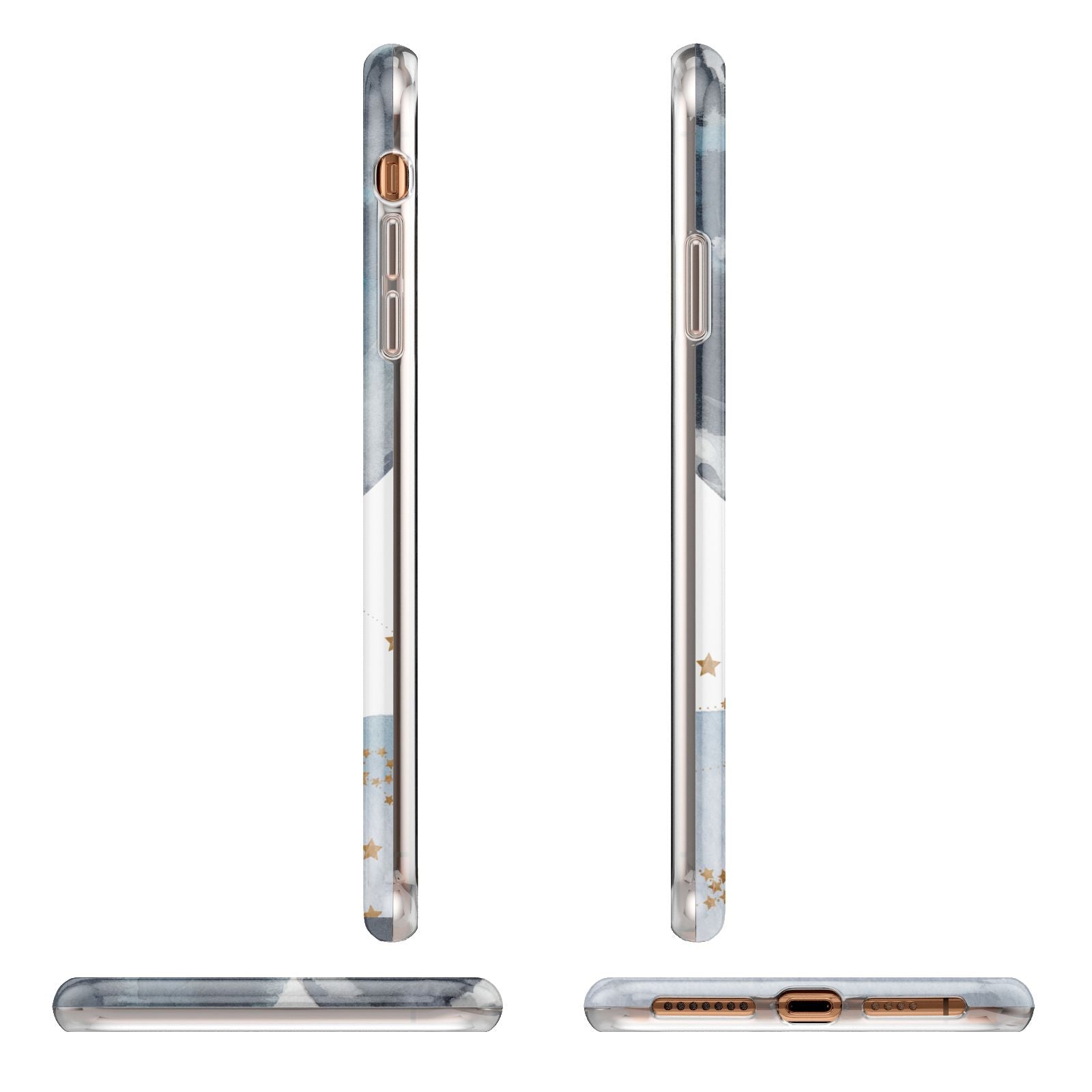 Moon Constellation Personalised iPhone 11 Pro Max 3D Tough Case Angle Images