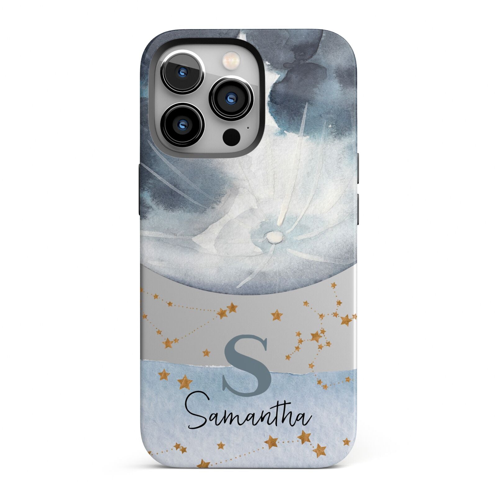 Moon Constellation Personalised iPhone 13 Pro Full Wrap 3D Tough Case