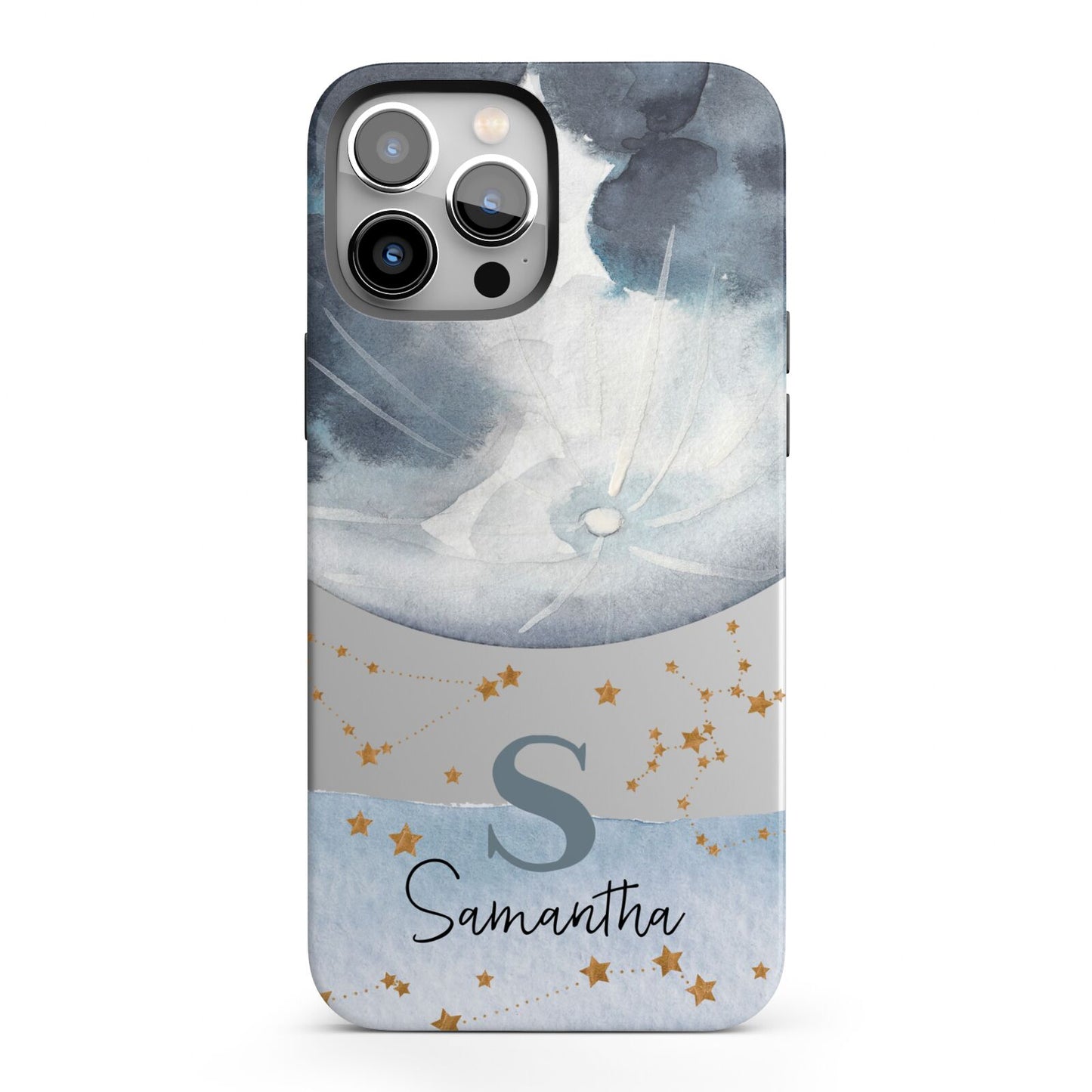 Moon Constellation Personalised iPhone 13 Pro Max Full Wrap 3D Tough Case