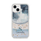 Moon Constellation Personalised iPhone 14 Glitter Tough Case Starlight